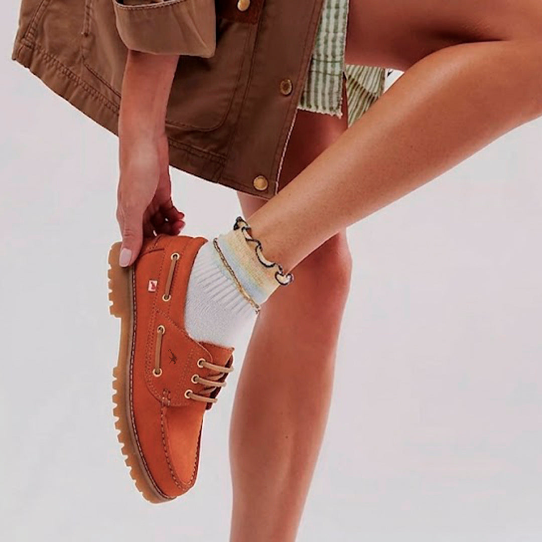 SCOTT F0053 Orange Deck Shoes