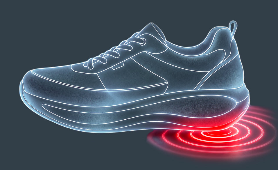 Showstep sneaker with illuminated heel