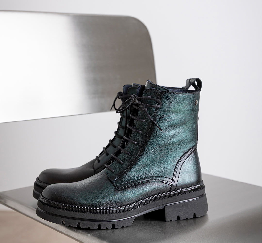 COSMO D9389 Green Ankle Boot