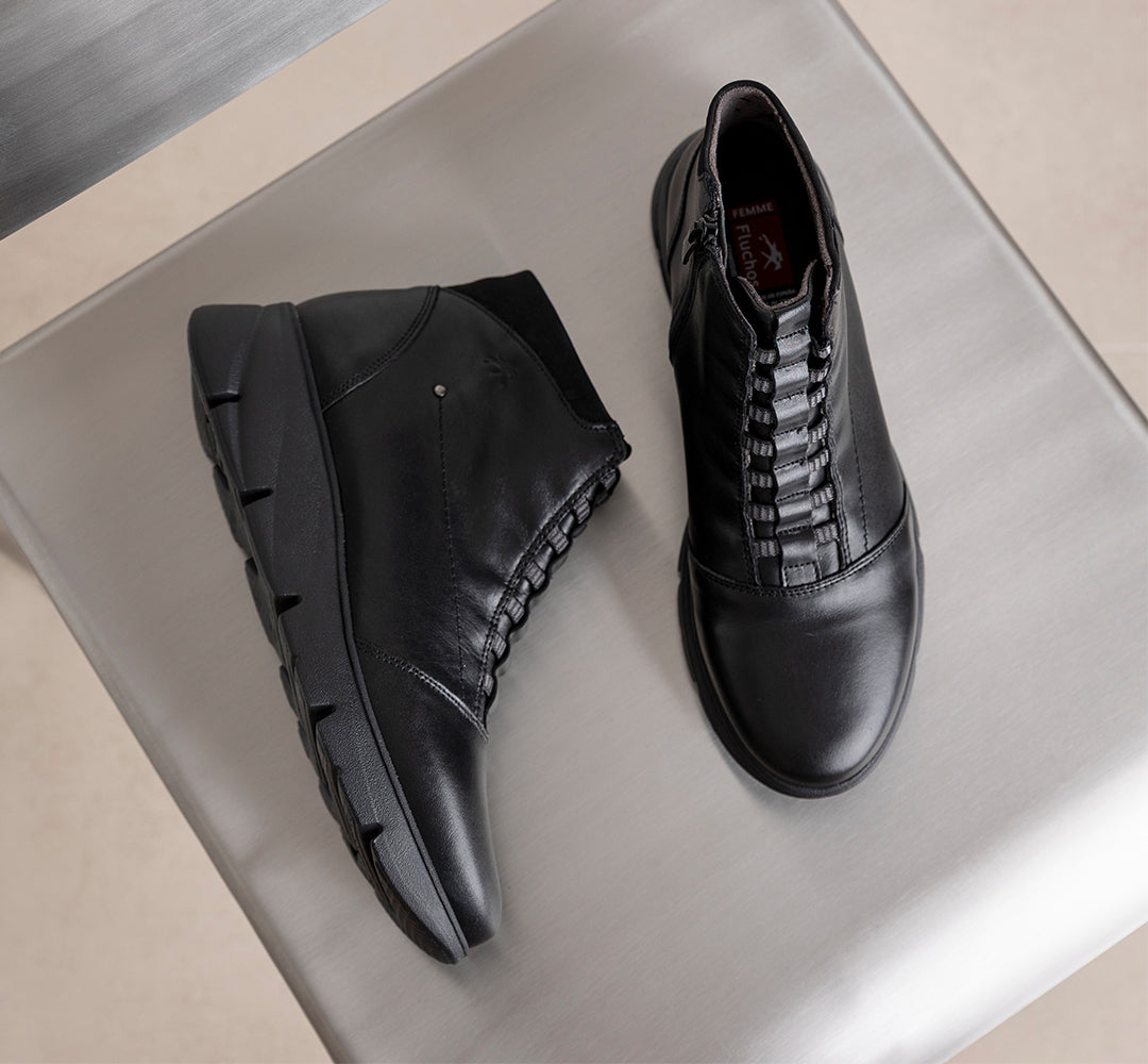 BONA F1358 Black Ankle Boot