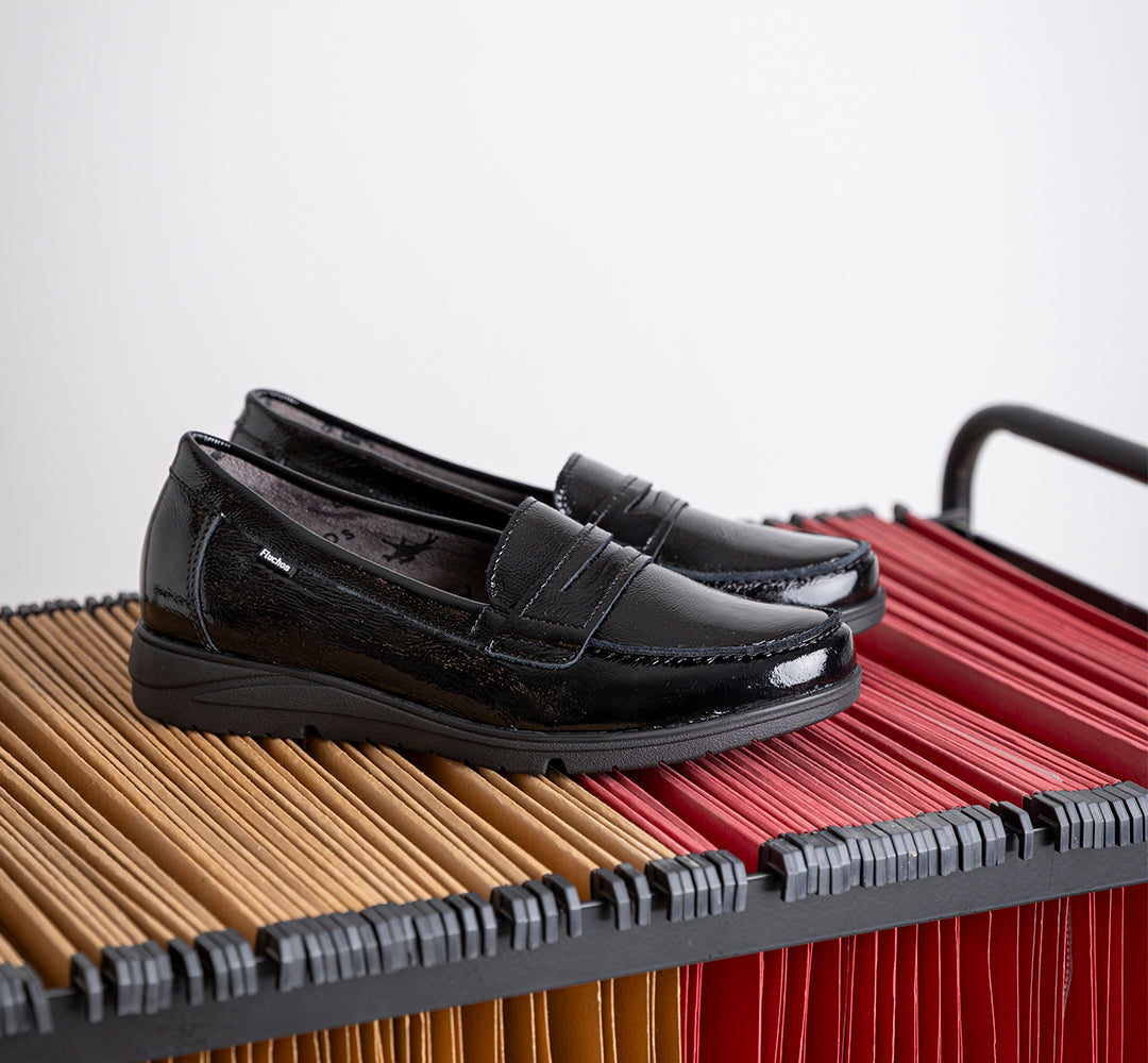 STYLL F1835 Black Moccasin