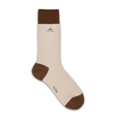 CA0009 Calcetin largo Navy-Beig 2p-2