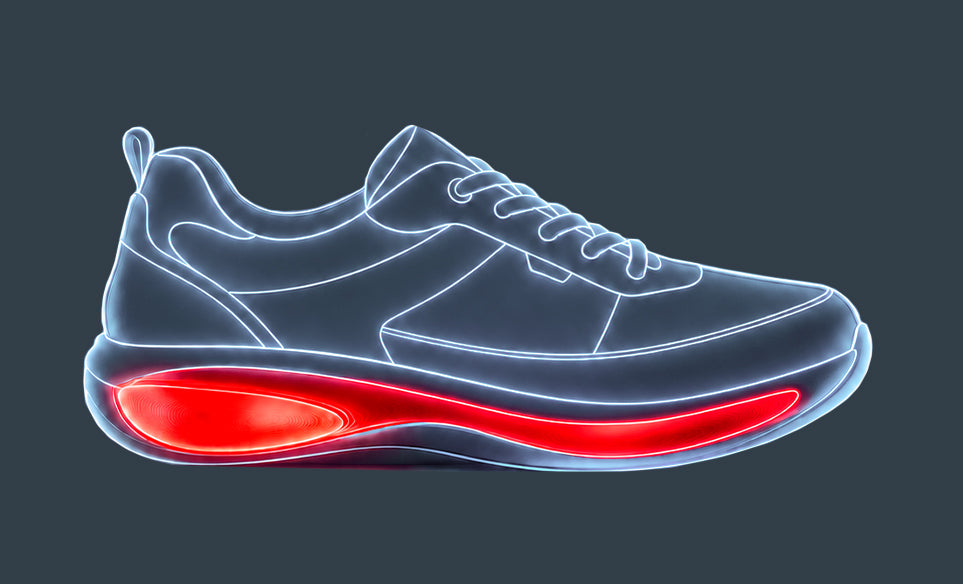 Showstep sneaker with illuminated sole